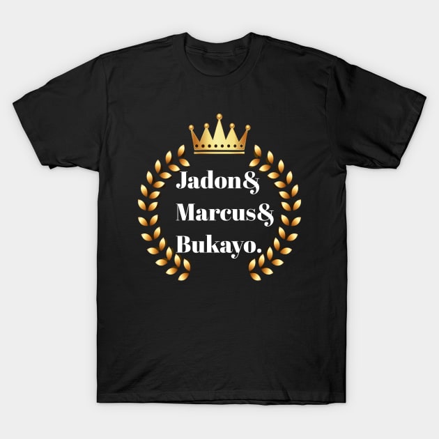 Jadon & Marcus & Bukayo Essential, Team supporter, football, england T-Shirt by BeNumber1